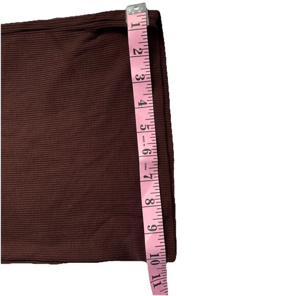 NWT ANDIE Resort Wear Bamboo blend waffle knit PANT wide leg Chocolate XL $98 - Picture 5 of 7